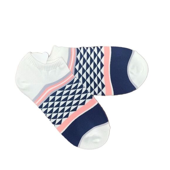 Women’s Two-Pack No-Show Socks - Geometric/Polka Dot NWOT - Picture 2 of 7